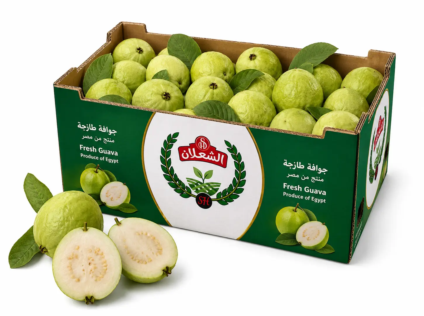 Aromatic Egyptian guava — sweet and fragrant. Fresh and frozen available.