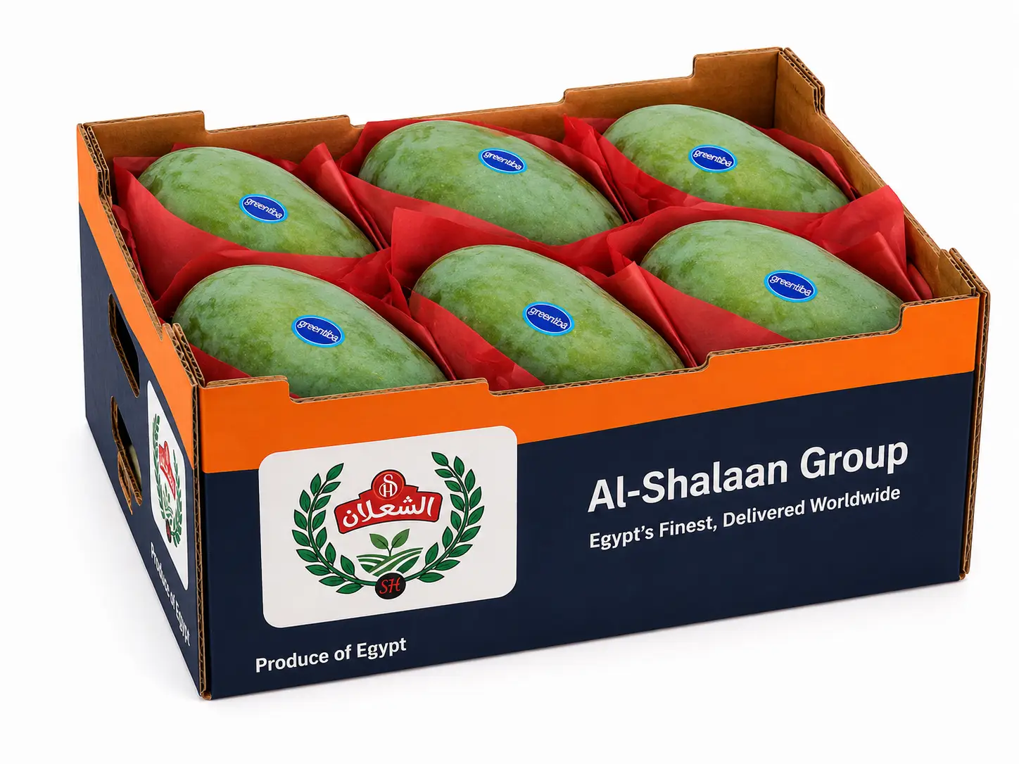Premium Egyptian mangoes — rich flavor and aroma. Fresh and frozen chunks available.